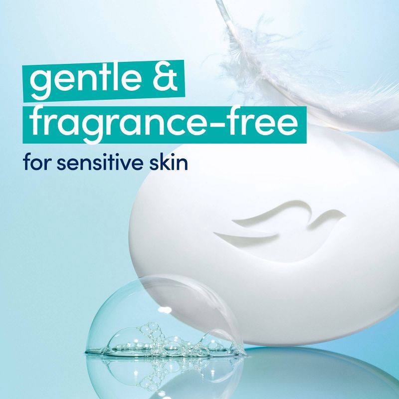 slide 7 of 7, Dove Beauty Sensitive Skin Moisturizing Fragrance-Free Beauty Bar Soap- 2pk/3.75oz each, 2 ct, 3.75 oz