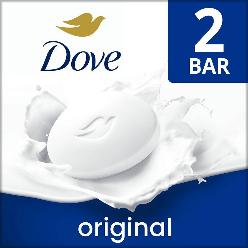 slide 1 of 9, Dove Beauty White Moisturizing Beauty Bar Soap - 2pk - 3.75oz each, 2 ct, 3.75 oz