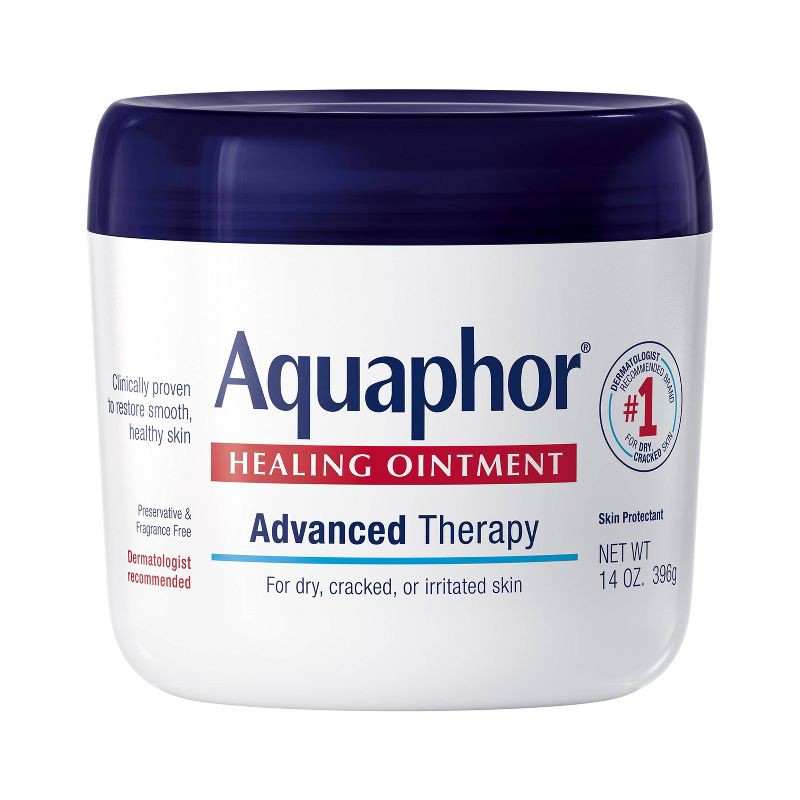 slide 1 of 17, Aquaphor Healing Ointment Skin Protectant Advanced Therapy Moisturizer for Dry and Cracked Skin Unscented - 14oz, 14 oz