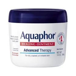 Aquaphor Healing Ointment Skin Protectant Advanced Therapy Moisturizer for Dry and Cracked Skin Unscented - 14oz