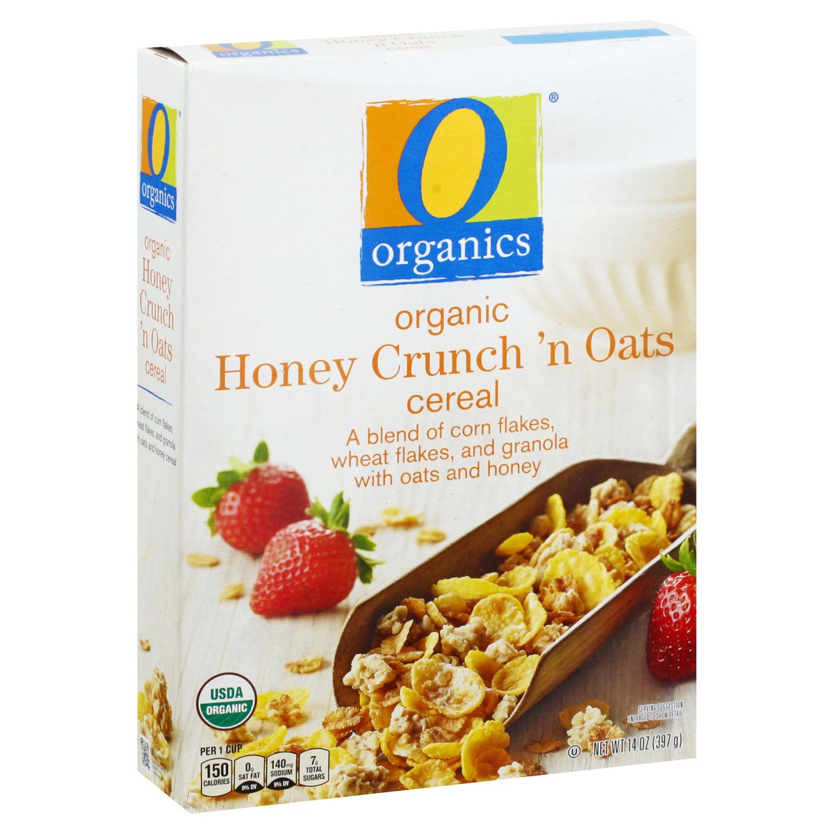 slide 2 of 9, O Organics Organic Cereal Honey Crunch n Oats - 14 Oz, 