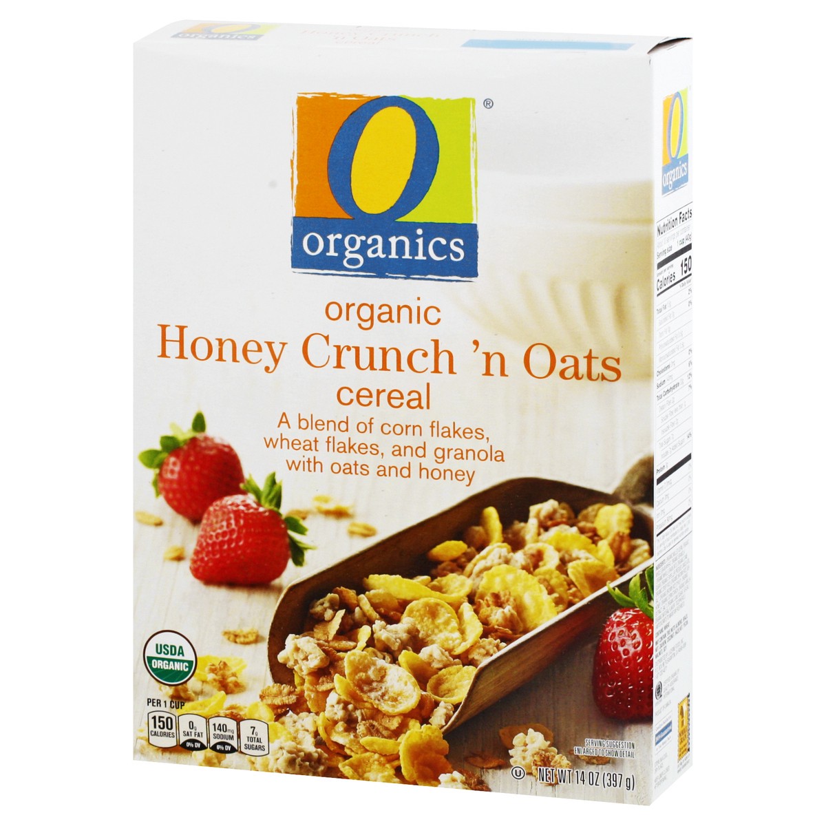 slide 3 of 9, O Organics Organic Cereal Honey Crunch n Oats - 14 Oz, 