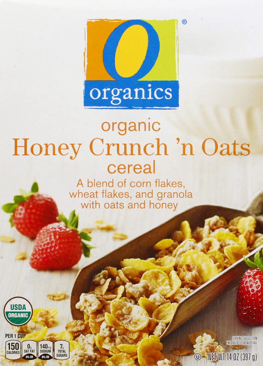 slide 6 of 9, O Organics Organic Cereal Honey Crunch n Oats - 14 Oz, 