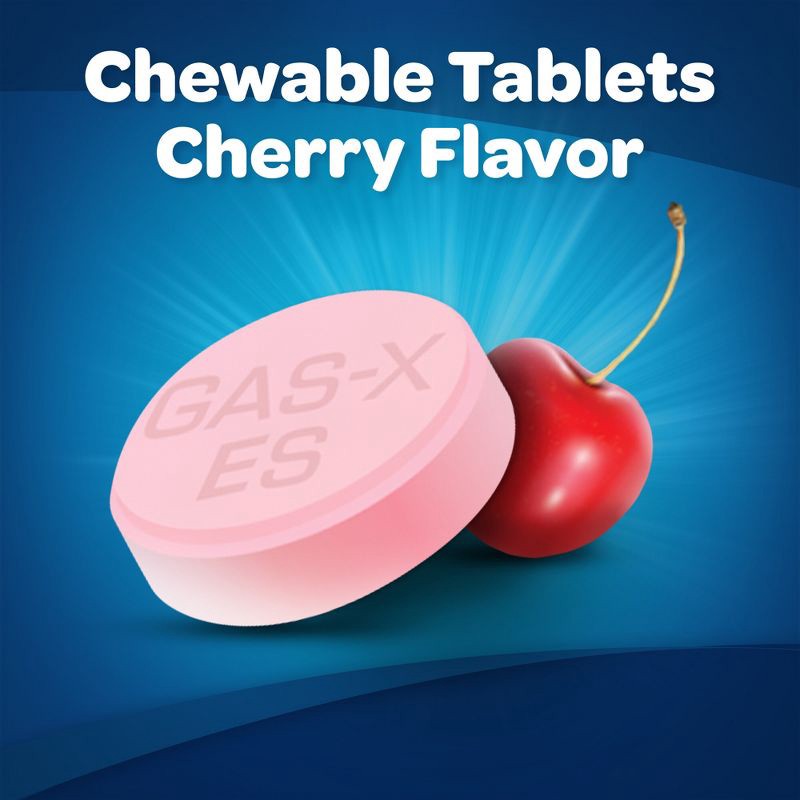 slide 7 of 9, Gas-X Extra Strength Antigas Chewable Cherry Crème Tablets - 48ct, 48 ct