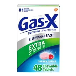 Gas-X Extra Strength Antigas Chewable Cherry Crème Tablets - 48ct