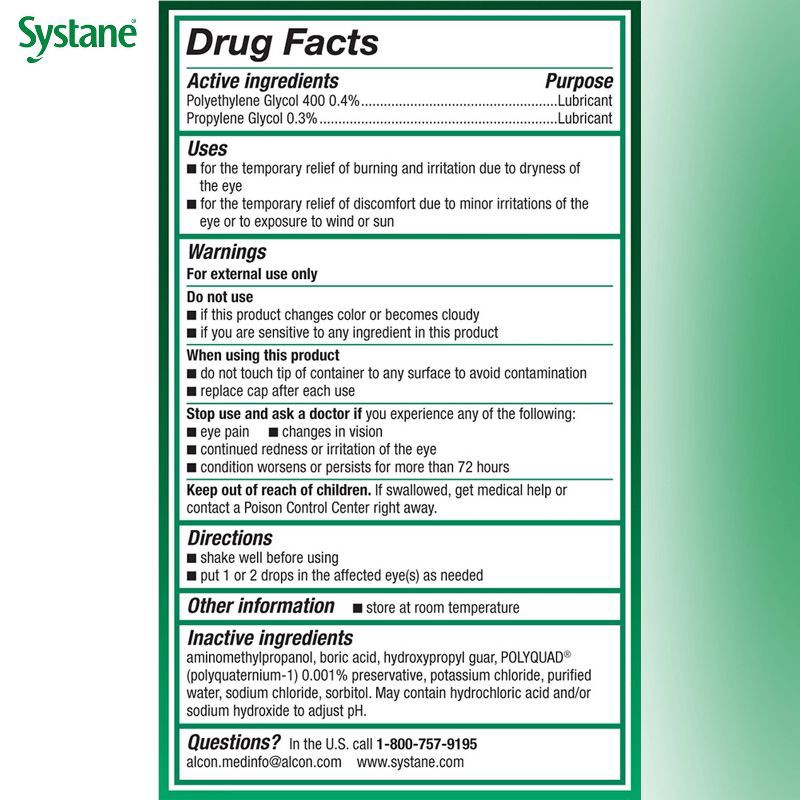 slide 8 of 8, Systane Ultra Lubricant Dry Eye Drops - Twin Pack - 0.66 fl oz, 0.66 fl oz