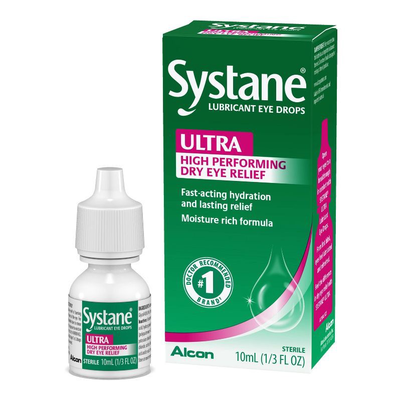 slide 4 of 8, Systane Ultra Lubricant Eye Drops - 0.33 fl oz, 0.33 fl oz