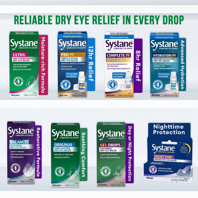 slide 7 of 8, Systane Ultra Lubricant Eye Drops - 0.33 fl oz, 0.33 fl oz