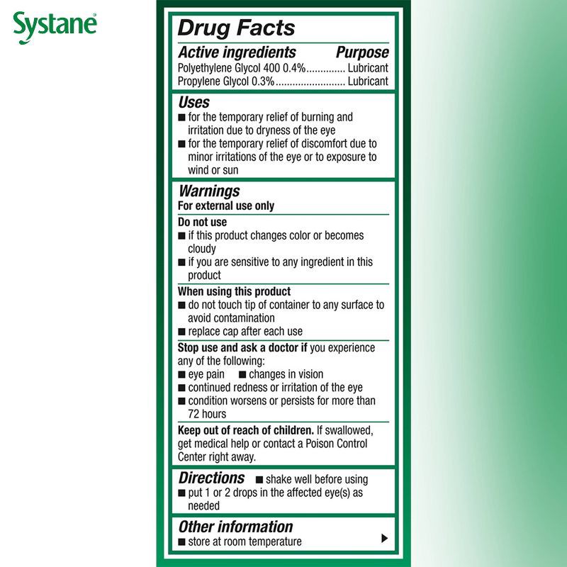 slide 8 of 8, Systane Ultra Lubricant Eye Drops - 0.33 fl oz, 0.33 fl oz