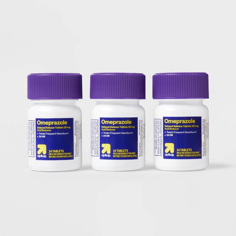 slide 6 of 6, Omeprazole 20mg Acid Reducer Delayed Release Tablets 42ct - up&up™, 42 ct; 20 mg