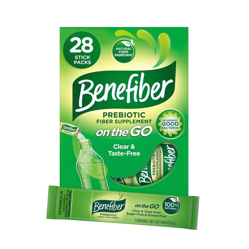 slide 10 of 13, Benefiber Prebiotic Sugar-Free On the Go Fiber Supplement Powder - 28ct, 28 ct