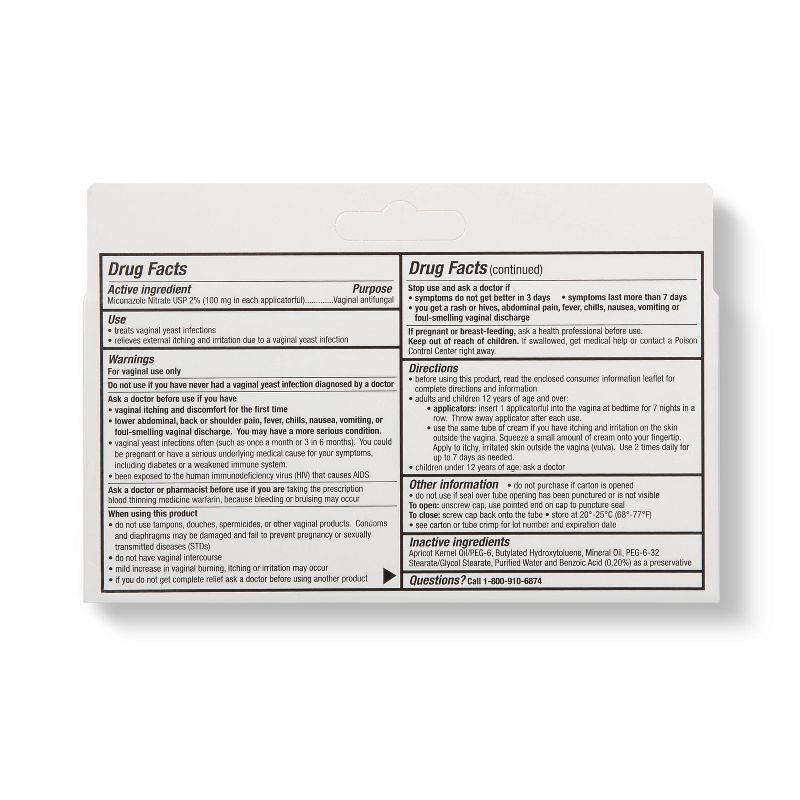 slide 3 of 7, Miconazole Vaginal Antifungal Cream 7 day Treatment - 1.5oz - up&up™, 1.5 oz