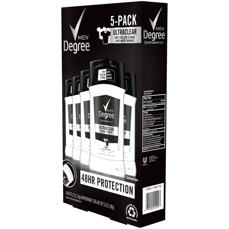 slide 2 of 2, Degree Black & White Solid Antiperspirant, 