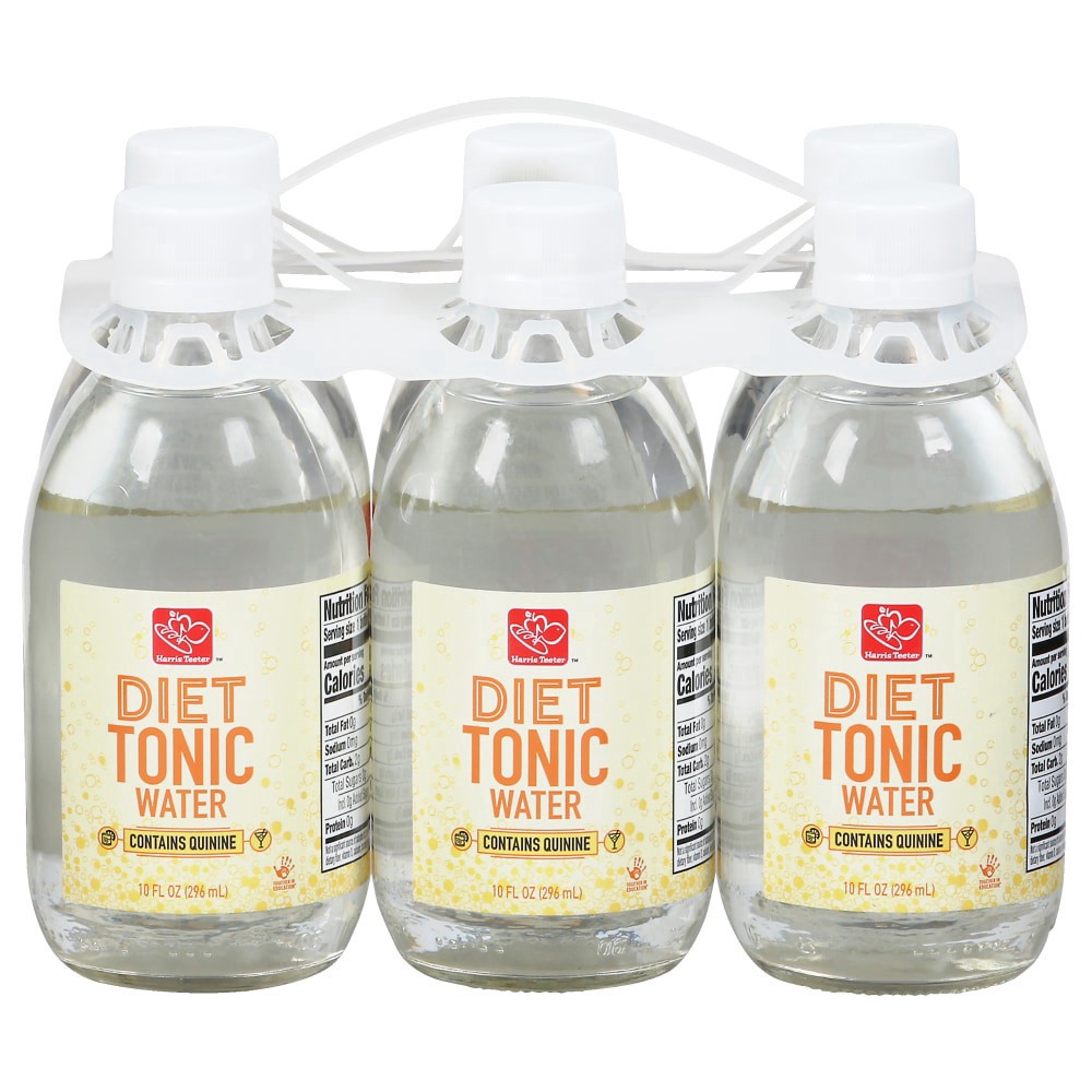 slide 1 of 1, Harris Teeter Diet Tonic Water - 6 ct; 10 fl oz, 6 ct; 10 fl oz