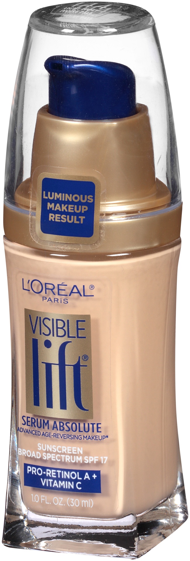 slide 3 of 7, L'Oréal Paris Visible Lift Serum Absolute Advanced Age-Reversing Makeup, 144 Light Ivory, 1 fl oz