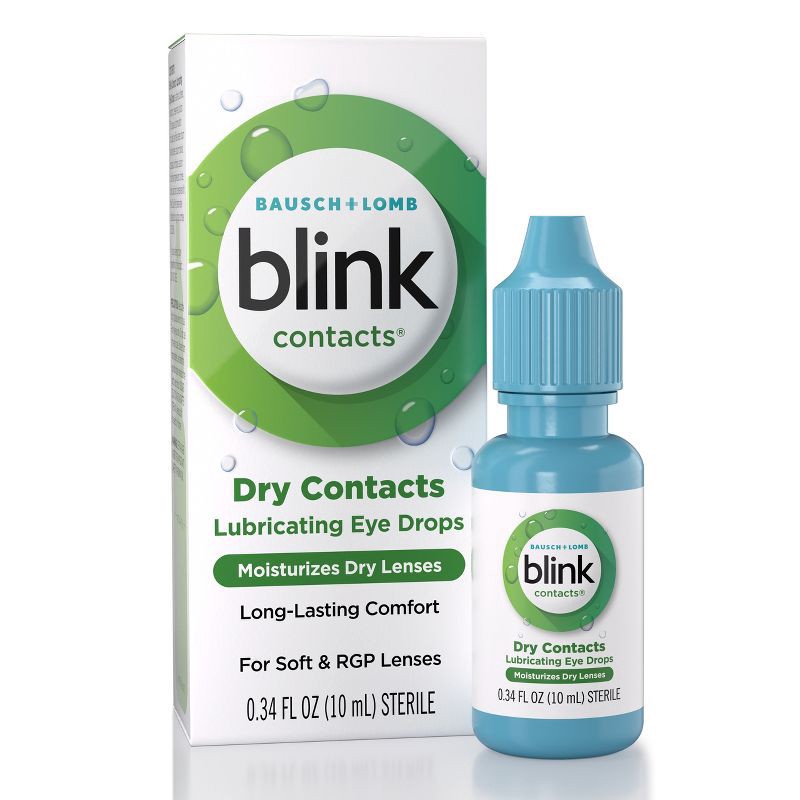 slide 1 of 8, Blink Eye Drops for Contact Lenses - 0.34 fl oz, 0.34 fl oz