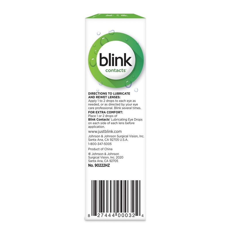 Blink Eye Drops for Contact Lenses 0.34 fl oz 0.34 fl oz Shipt