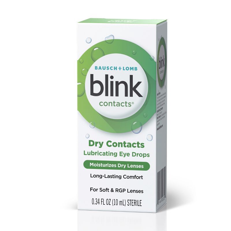 slide 8 of 8, Blink Contact Eye Drops for Dry Lenses - 0.34 fl oz, 0.34 fl oz