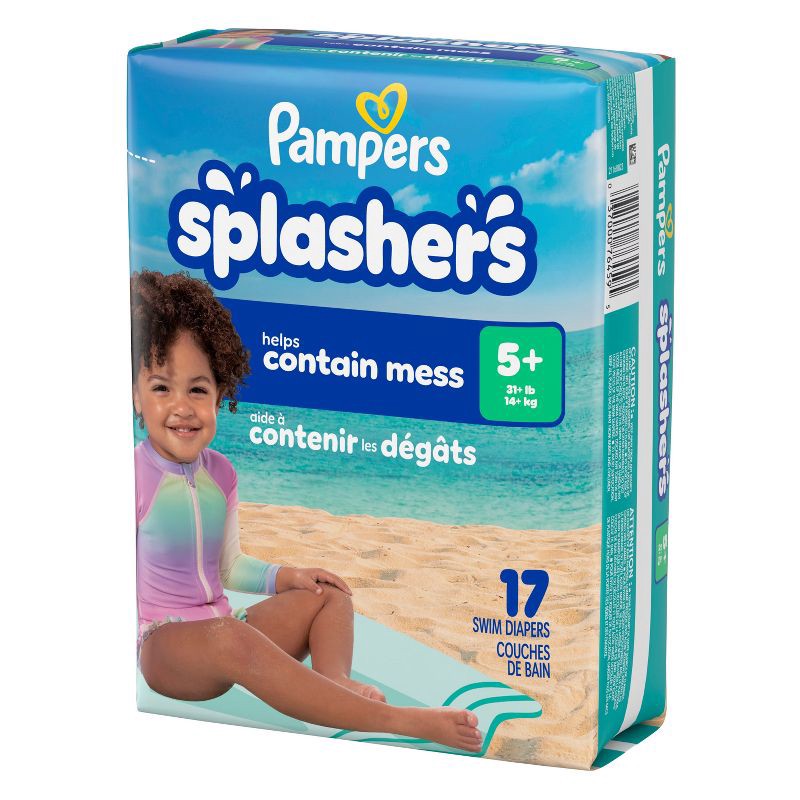 slide 13 of 14, Pampers Splashers Disposable Swim Pants Jumbo Pack - L - 17ct, 17 ct