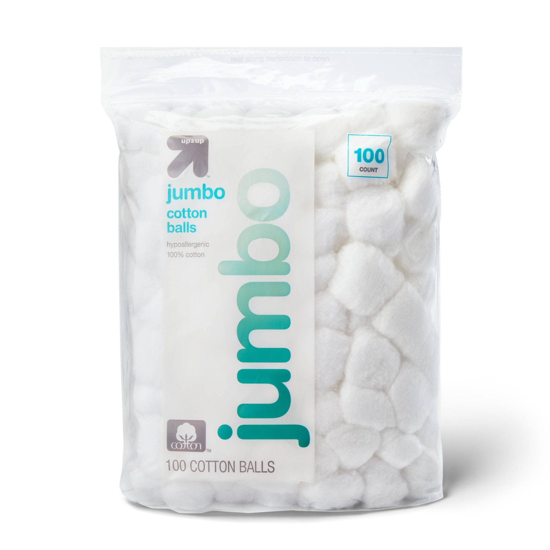 Jumbo Cotton Balls - 100ct - up & up 100 ct
