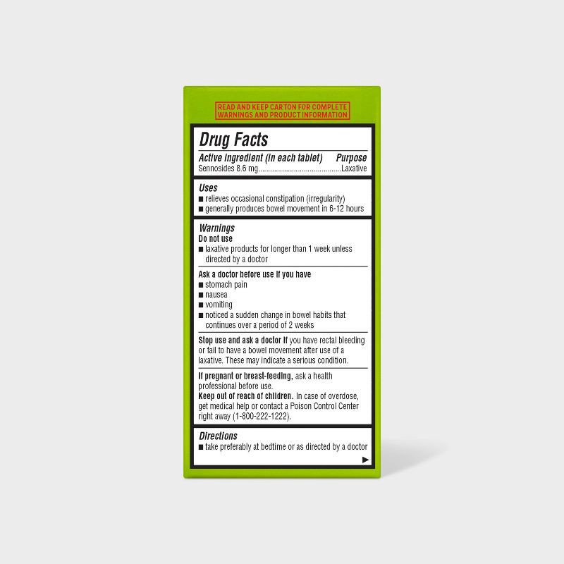 slide 3 of 5, Senna Laxative Tablets - 100ct - up&up™, 100 ct