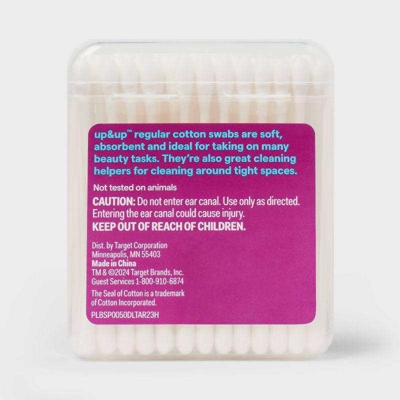 slide 3 of 4, Cotton Swabs Paper Sticks - 50ct - up&up™, 50 ct