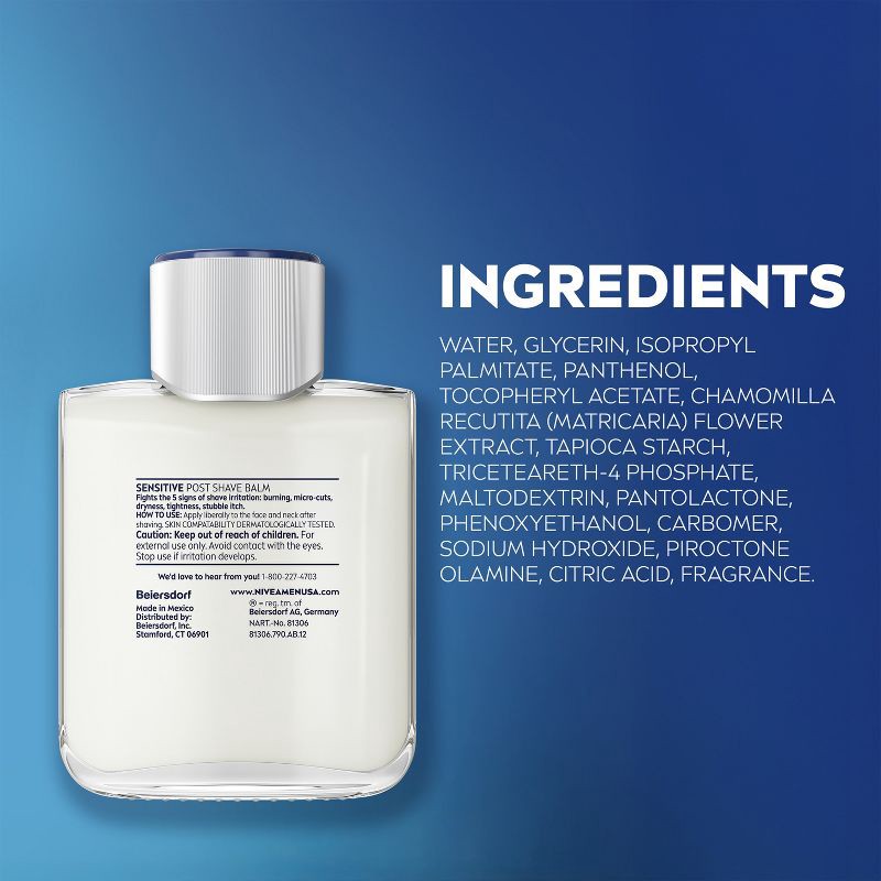 slide 12 of 12, NIVEA Men Soothing Post Shave Balm for Sensitive Skin - 3.3 fl oz, 3.3 fl oz