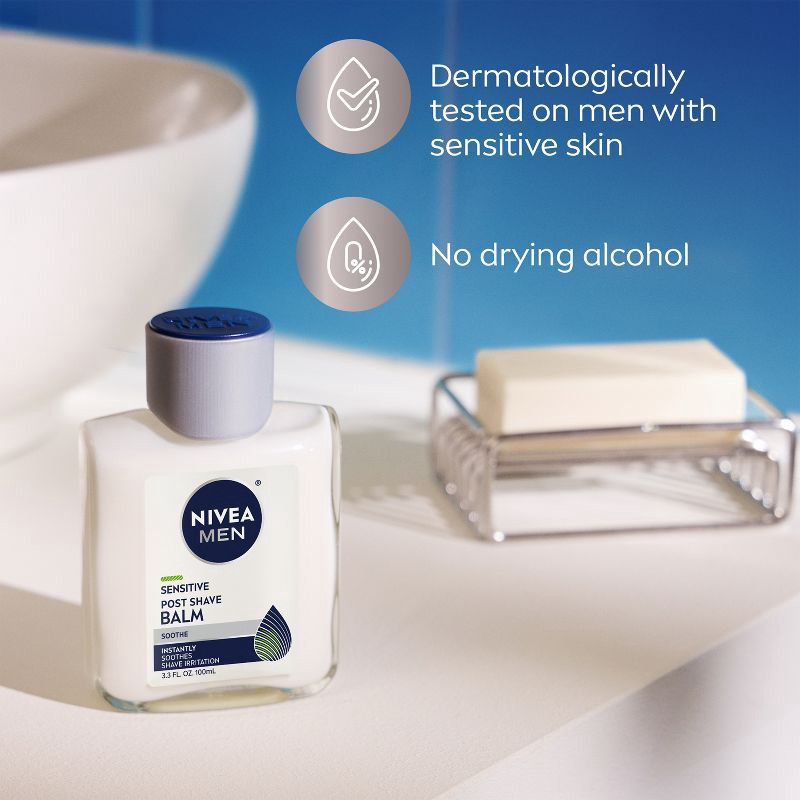 slide 8 of 12, NIVEA Men Soothing Post Shave Balm for Sensitive Skin - 3.3 fl oz, 3.3 fl oz