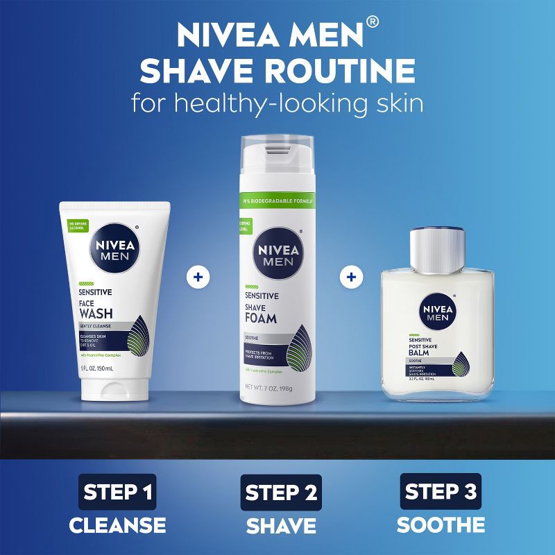 slide 10 of 12, NIVEA Men Soothing Post Shave Balm for Sensitive Skin - 3.3 fl oz, 3.3 fl oz