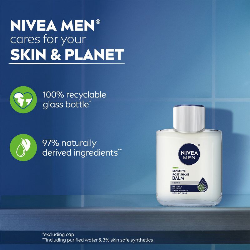 slide 11 of 12, NIVEA Men Soothing Post Shave Balm for Sensitive Skin - 3.3 fl oz, 3.3 fl oz