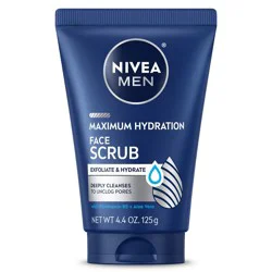 NIVEA Men Maximum Hydration Deep Cleaning Face Scrub with Aloe Vera - 4.4oz