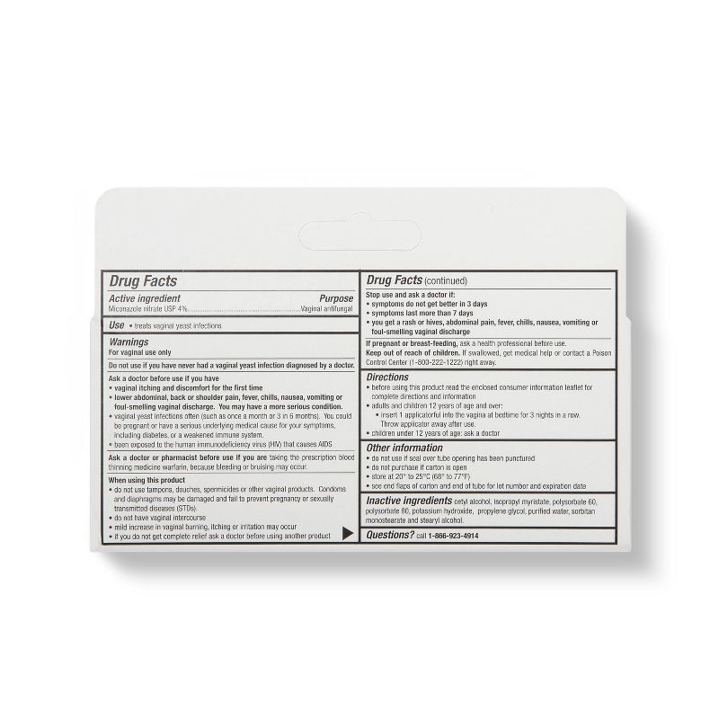 slide 3 of 3, Miconazole Vaginal Antifungal Cream 3 day Treatment - 0.9oz - up&up™, 0.9 oz