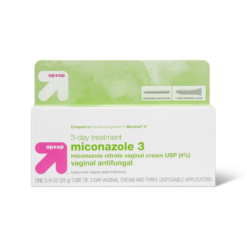 slide 1 of 4, Miconazole 3 Day Treatment Combo Pack- up & up, 1 ct