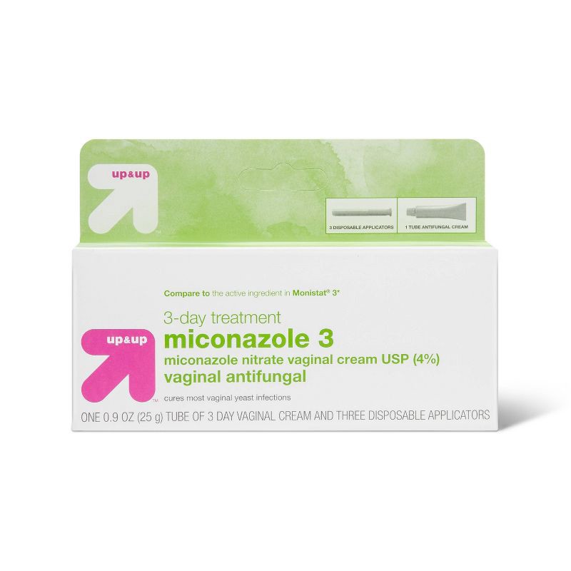 slide 1 of 3, Miconazole Vaginal Antifungal Cream 3 day Treatment - 0.9oz - up & up™, 0.9 oz