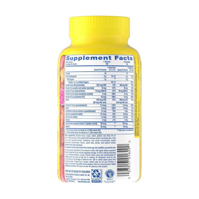 slide 10 of 10, L'il Critters Gummy Vites Complete Kids Multivitamin Gummy - Strawberry, Orange & Cherry - 190ct, 190 ct