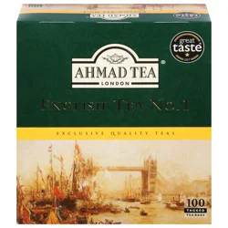 Ahmad Tea No. 1 English Tea 100 Tea Bags - 100 ct