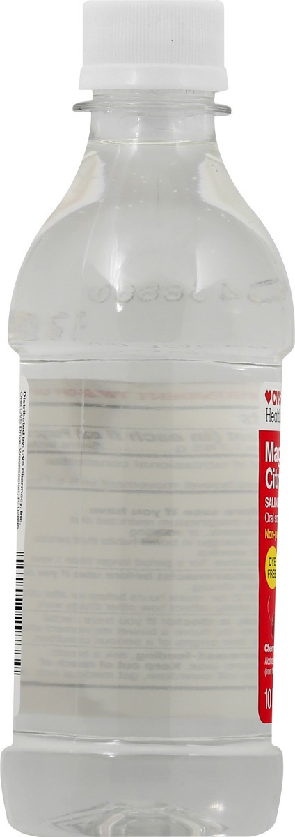 slide 6 of 9, CVS Health Magnesium Citrate Saline Laxative, Dye Free Cherry, 10 Oz, 10 oz