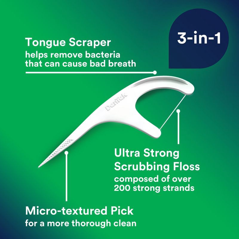 slide 4 of 9, DenTek Advanced Clean Floss Picks for Tight Teeth - Mouthwash Mint - 90ct, 90 ct