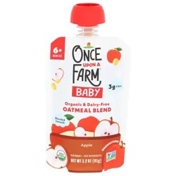 Once Upon a Farm Baby Oatmeal Apple Pouch, 3.2 oz