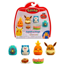 Squish-A-Longs Pokemon 4" Figure Pack