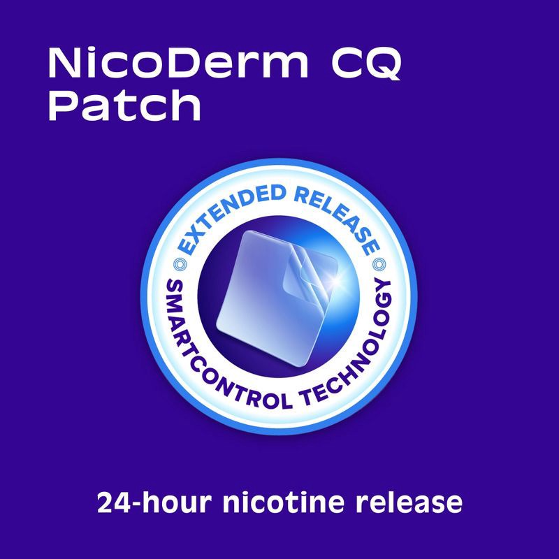 slide 4 of 9, NicoDerm CQ Stop Smoking Aid Clear Patches Step 3 - 14ct, 