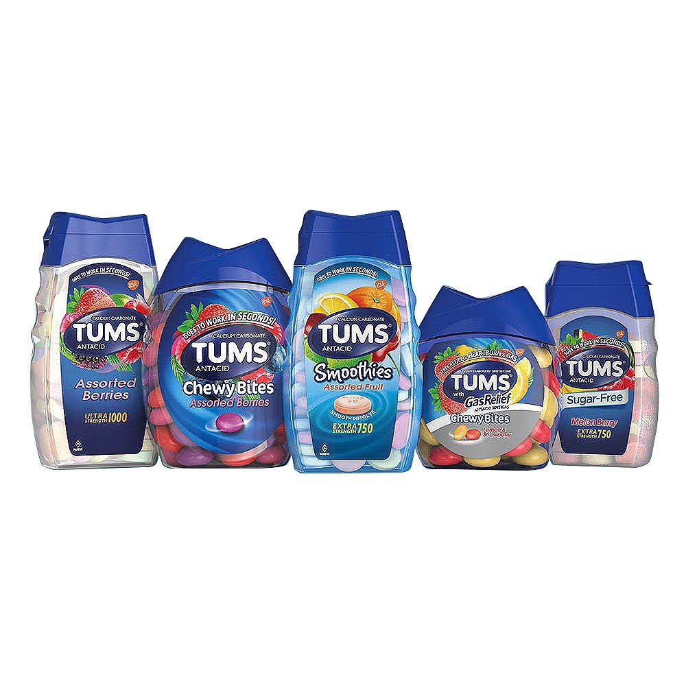 slide 2 of 5, Tums Peppermint Antacid, 150 ct