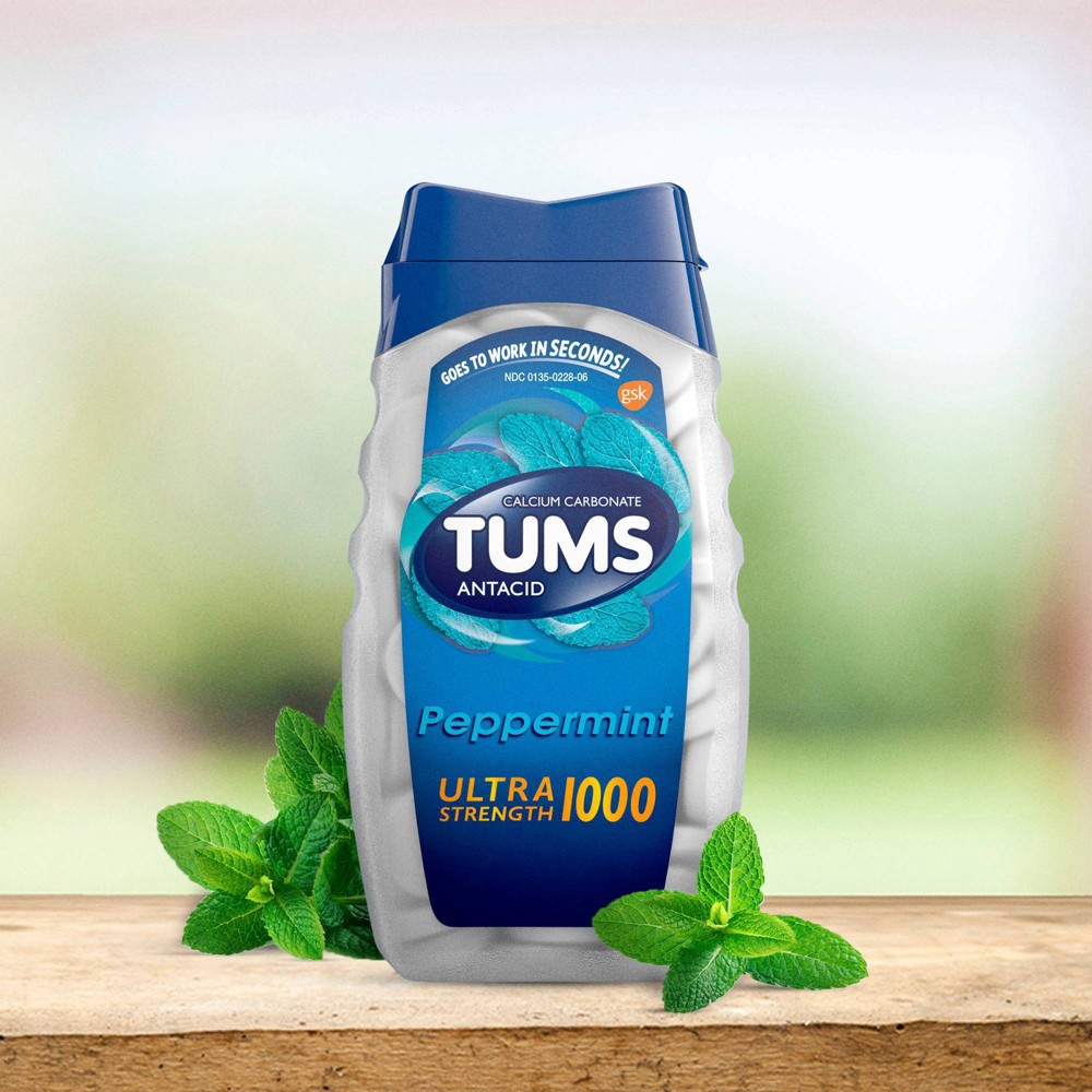 slide 5 of 9, Tums Ultra Strength Mint Antacid Chewable Tablets 160ct, 160 ct