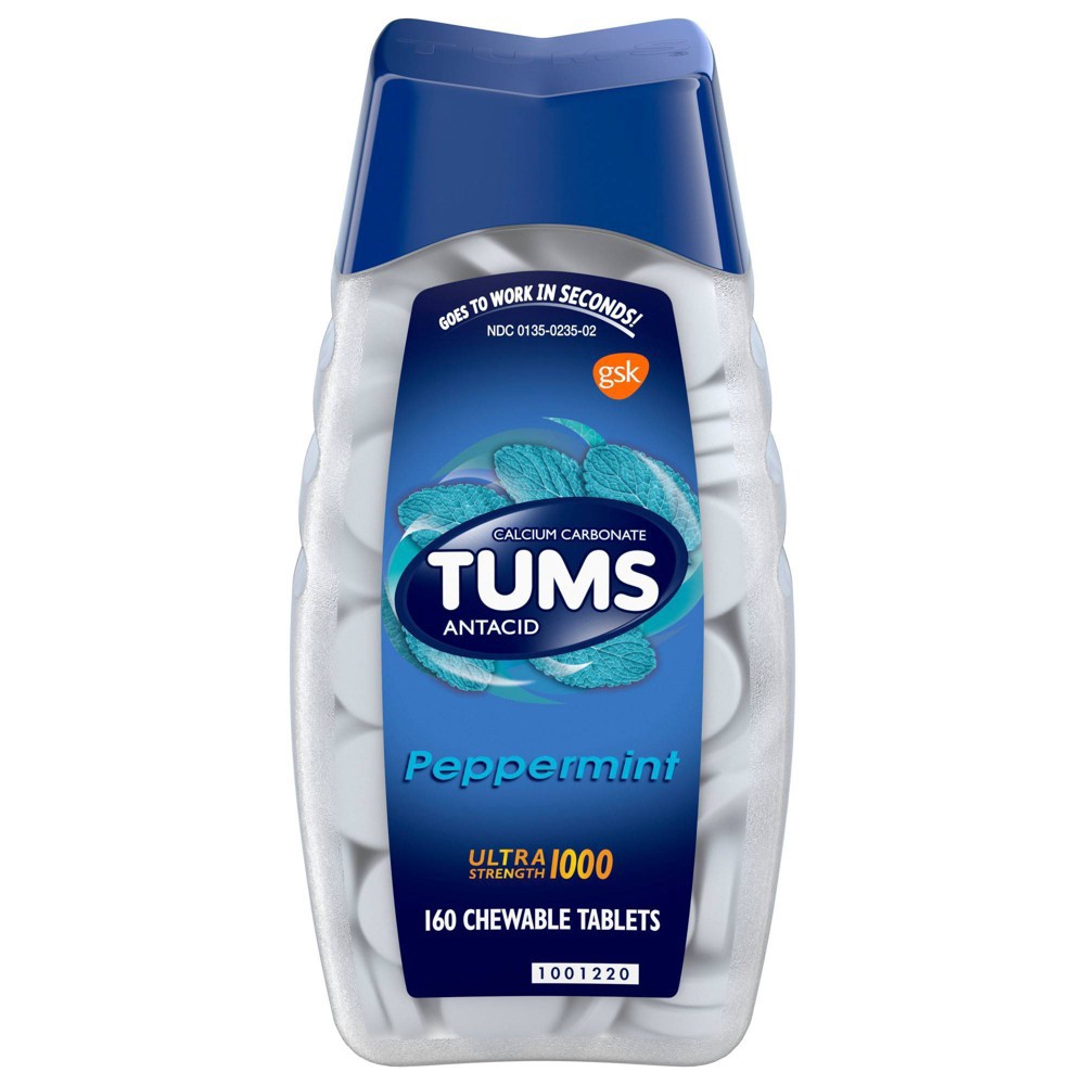 slide 6 of 9, Tums Ultra Strength Mint Antacid Chewable Tablets 160ct, 160 ct