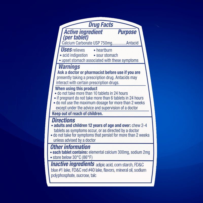 slide 12 of 12, TUMS Extra Strength Assorted Berries Antacid Chewable Tablets - 96ct, 96 ct