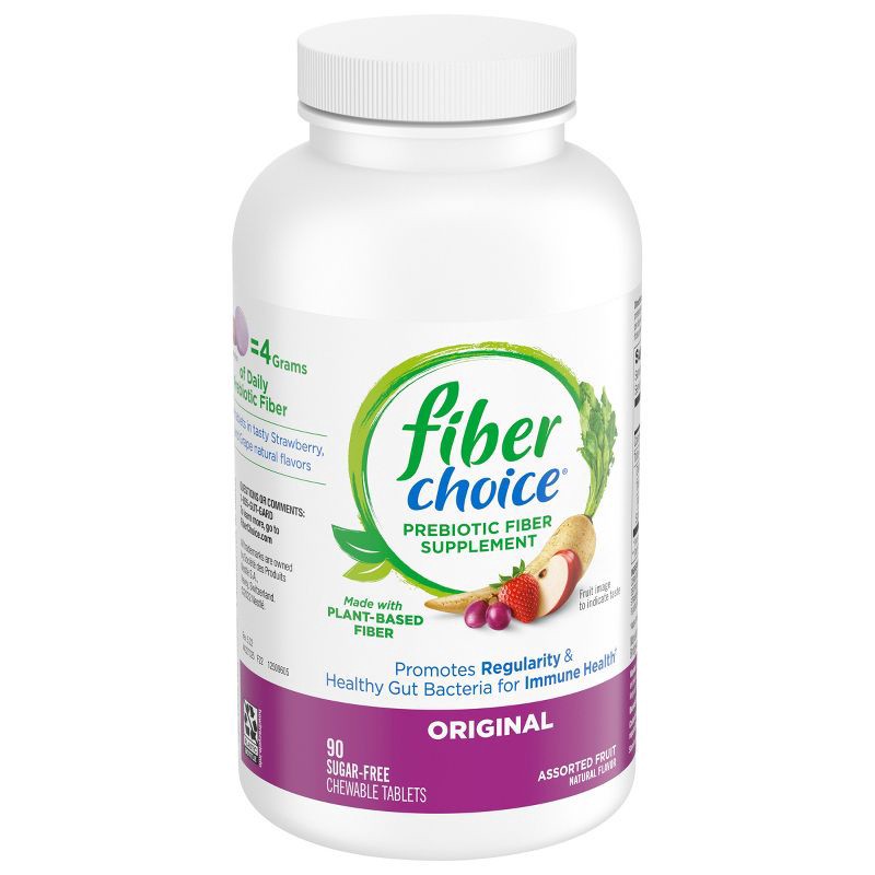slide 2 of 5, Fiber Choice Sugar Free Assorted Fruit Chewable Tablets 90ct, 90 ct
