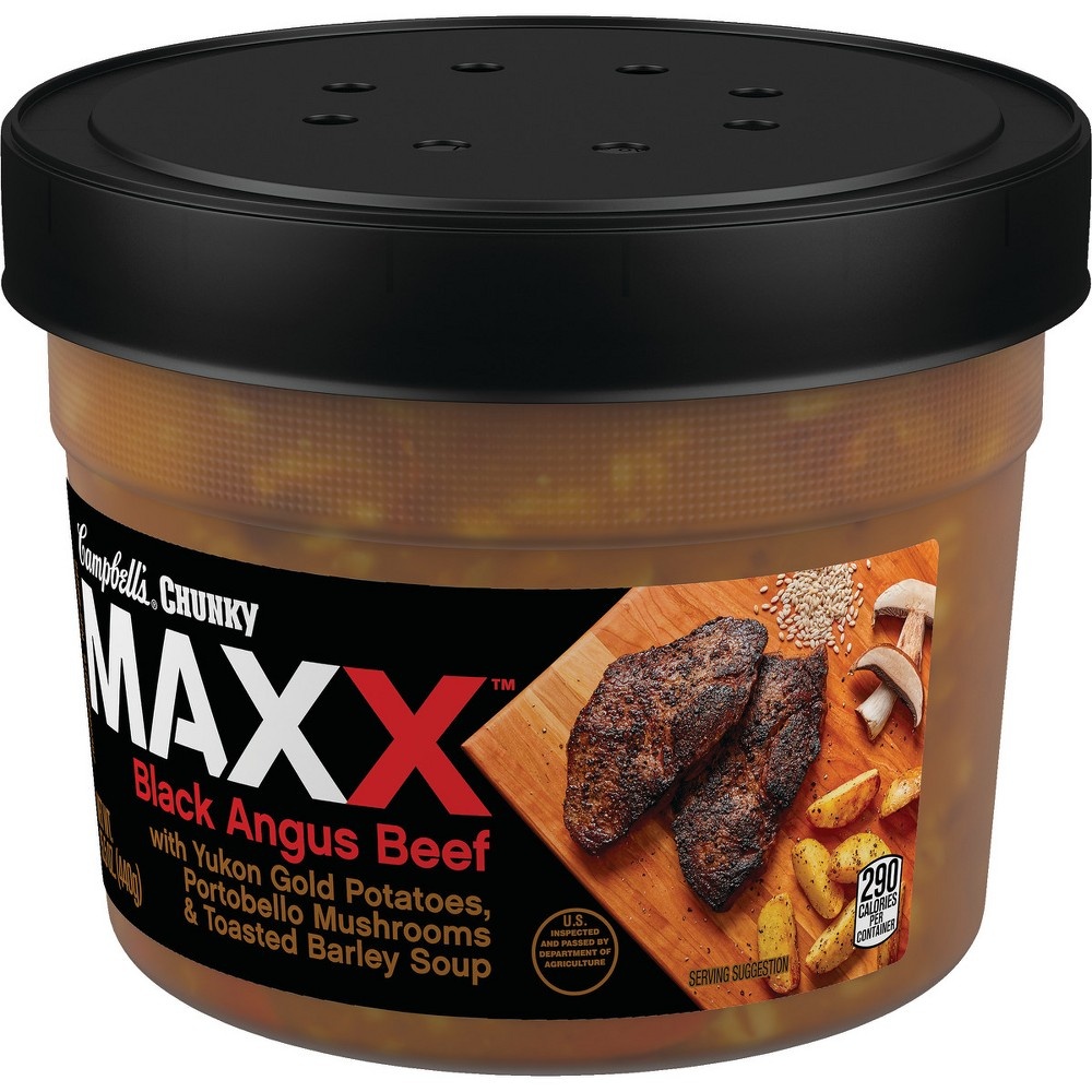 slide 6 of 6, Campbell's Chunky Soup Maxx Angus Beef, 15.5 oz