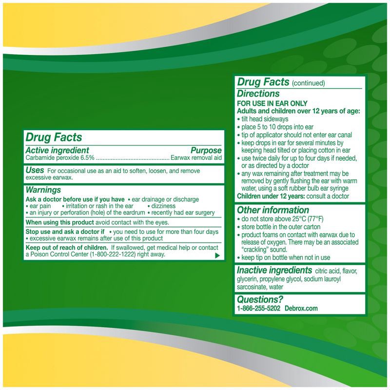 slide 8 of 12, Debrox Earwax Removal Kit with Ear Drops & Bulb Ear Syringe - 0.5 fl oz, 0.5 fl oz