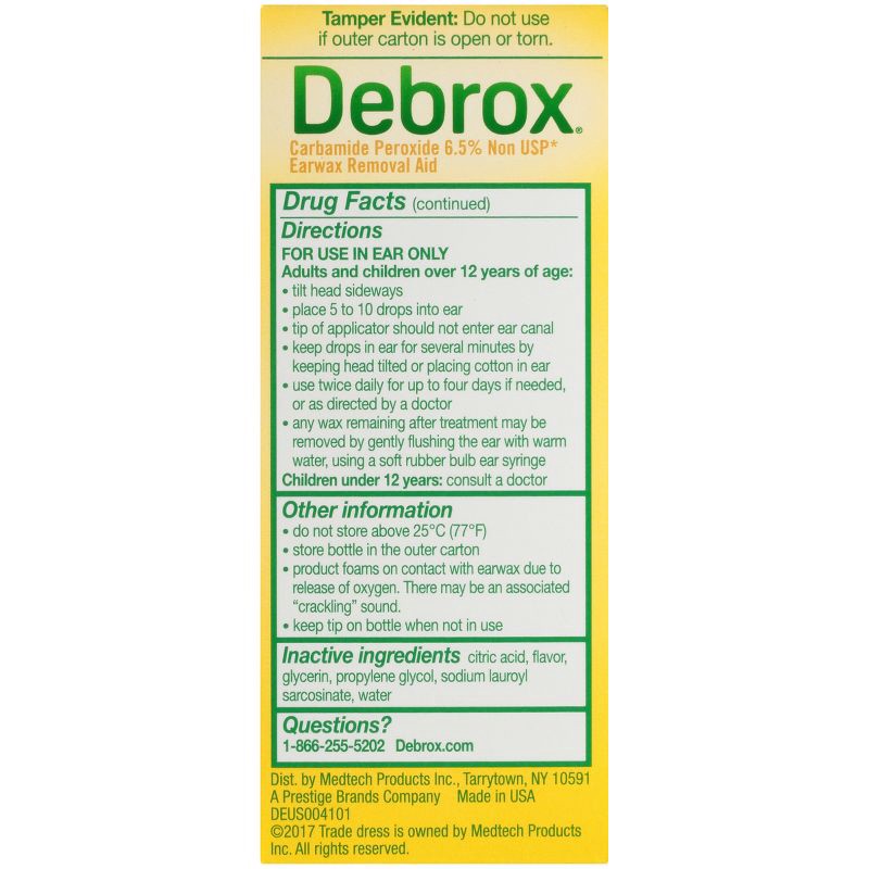 slide 11 of 12, Debrox Earwax Removal Kit with Ear Drops & Bulb Ear Syringe - 0.5 fl oz, 0.5 fl oz