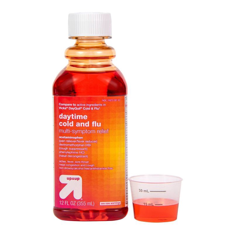 slide 5 of 5, Daytime Cold & Flu Multi-symptom Relief Liquid - 12 fl oz - up&up™, 12 fl oz